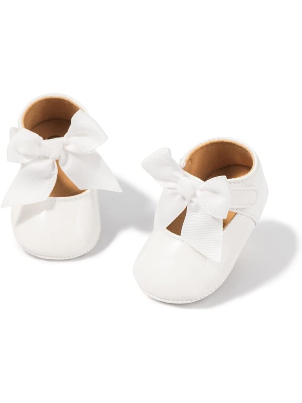 Infant Baby Girls' Mary Jane Flats - Cute Princess Wedding Dress Shoes
